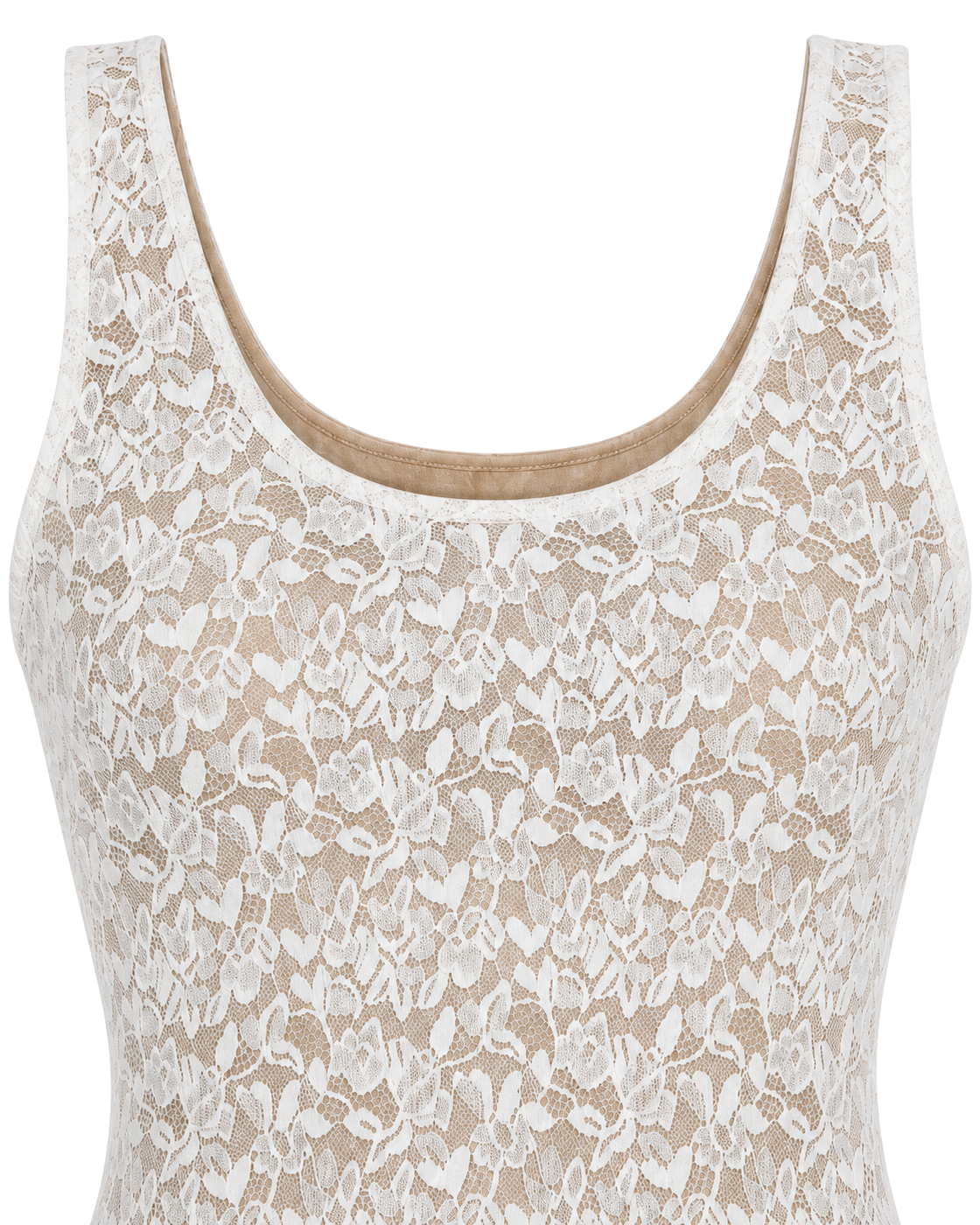 Good American STRETCH LACE SCOOP TANK BODYSUIT - view 3