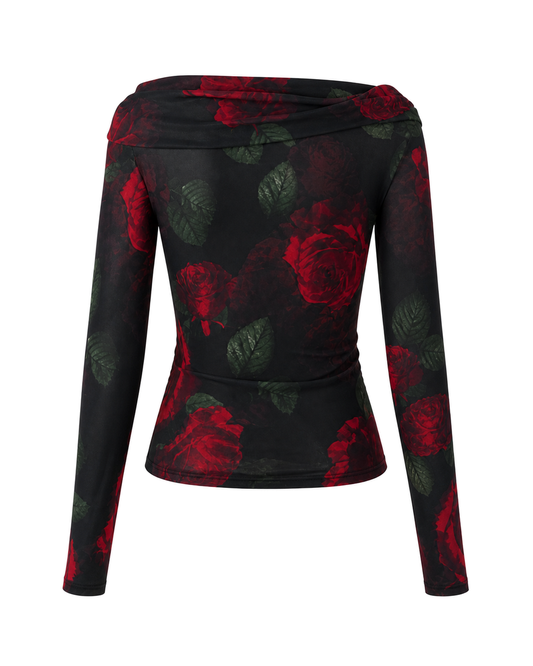 Good American Mesh Ruched Asymmetric Top - view 2