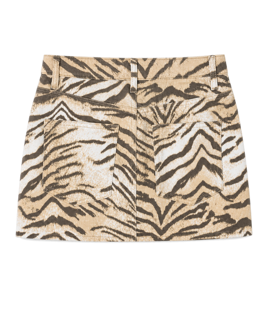Good American GOOD 90S TIGER MINI SKIRT | BROWN TIGER - view 2