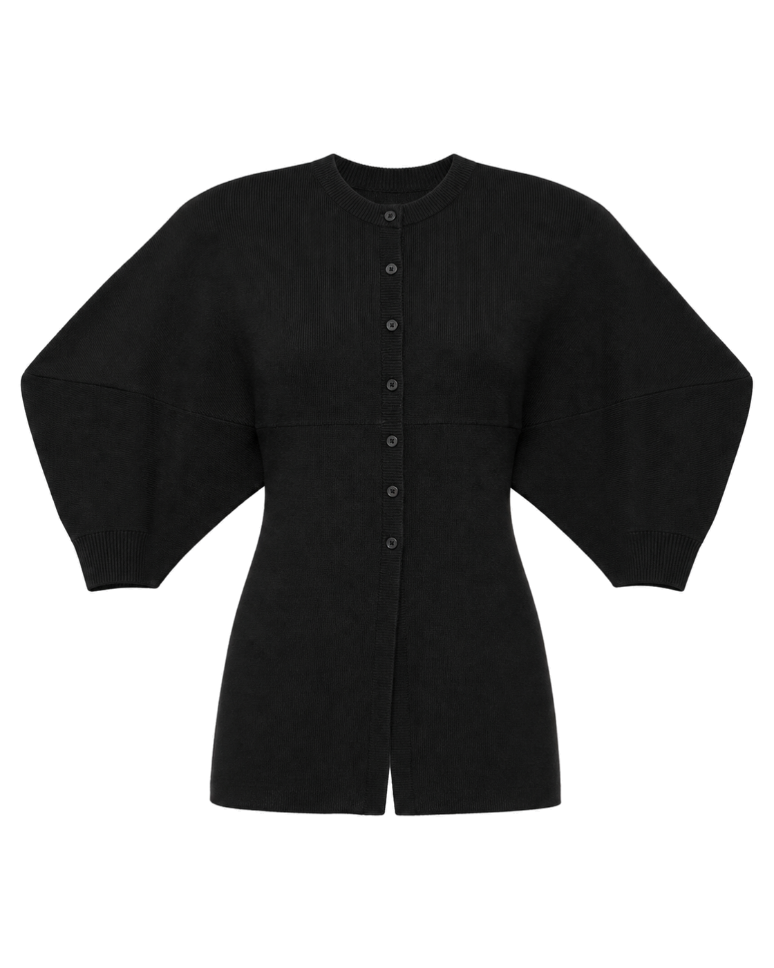 Good American EXAGGERATED SLEEVE CARDIGAN SWEATER - view 1