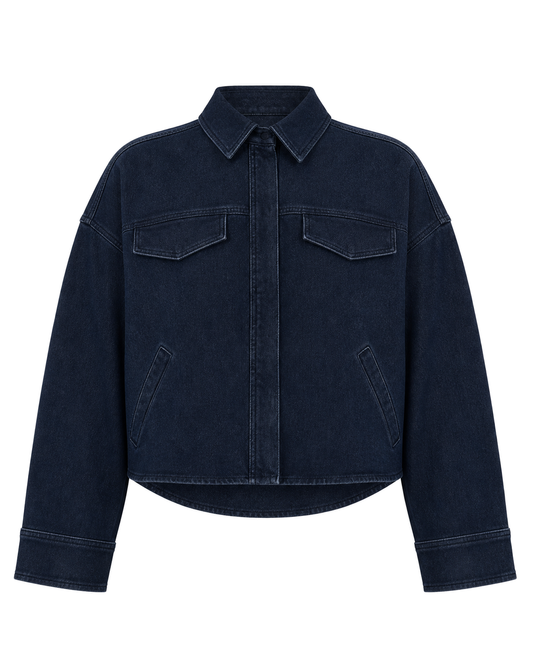 Good American JEANIUS CROPPED JACKET - view 1