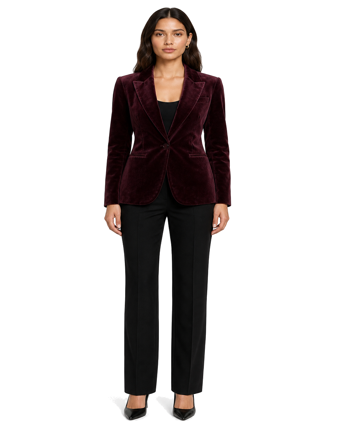Good American VELVET SCULPTED BLAZER - view 1