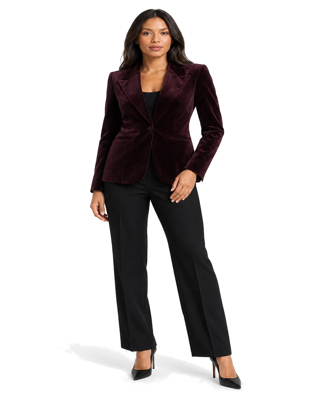 Good American VELVET SCULPTED BLAZER - view 3