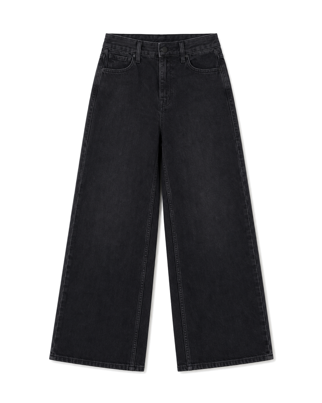 Good American GOOD SKATE CROPPED WIDE JEANS - view 1