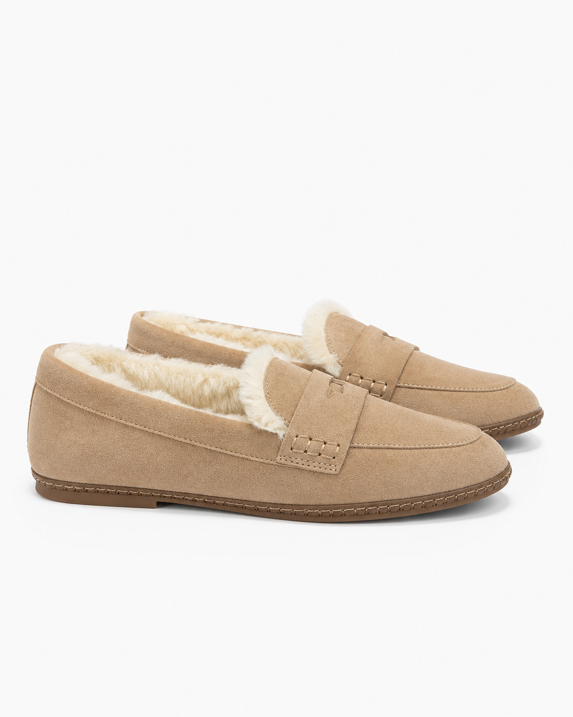 Birdies The Heron Loafer Cozy - Latte Suede - view 2