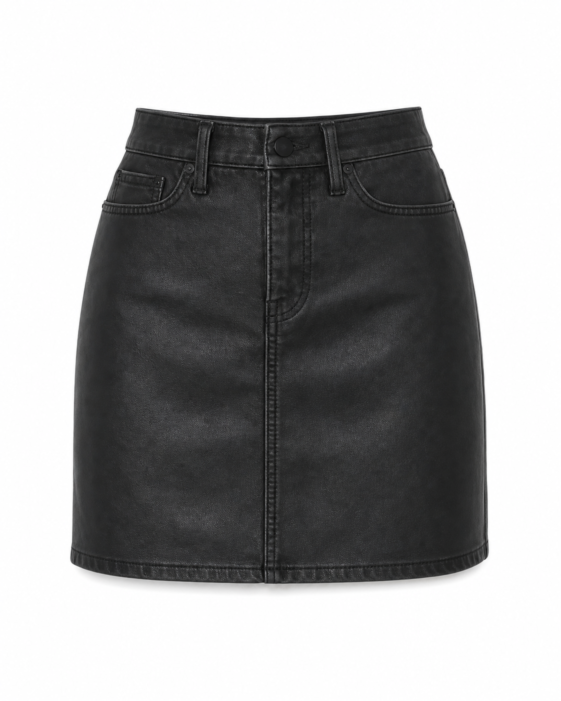 Good American FAUX LEATHER GOOD 90S MINI SKIRT - view 1