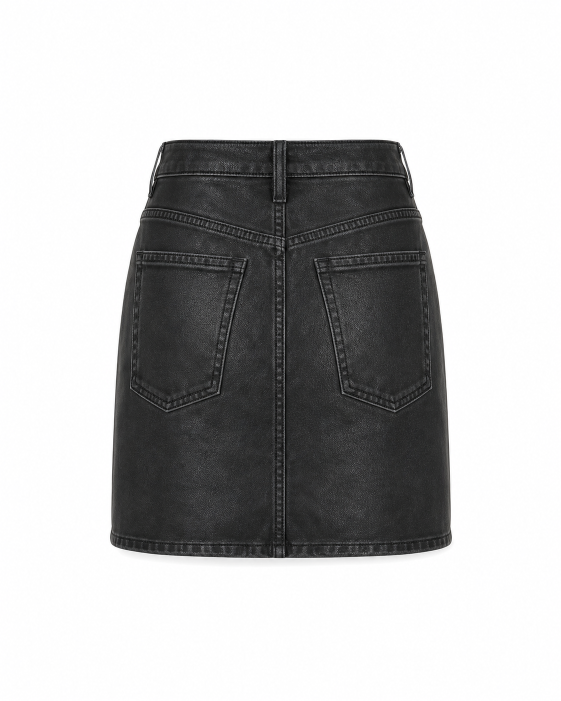 Good American FAUX LEATHER GOOD 90S MINI SKIRT - view 2