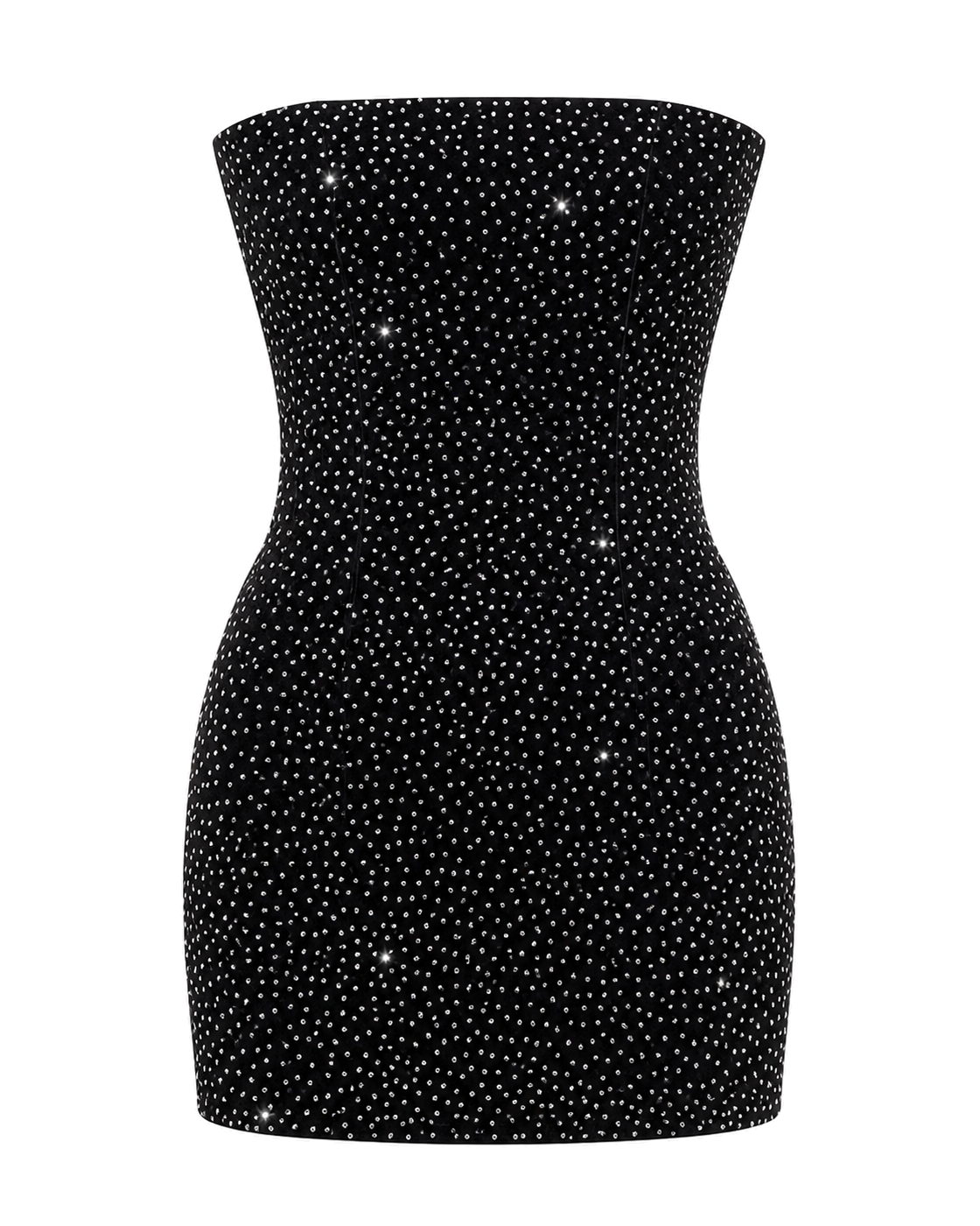 Good American CRYSTAL STRAPLESS MINI DRESS - view 1