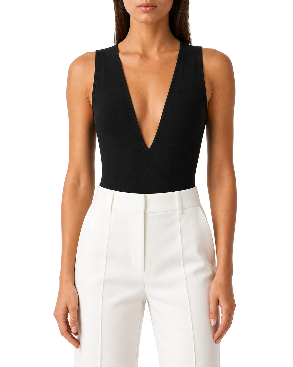Good American SCULPTING DEEP V TANK BODYSUIT - view 3