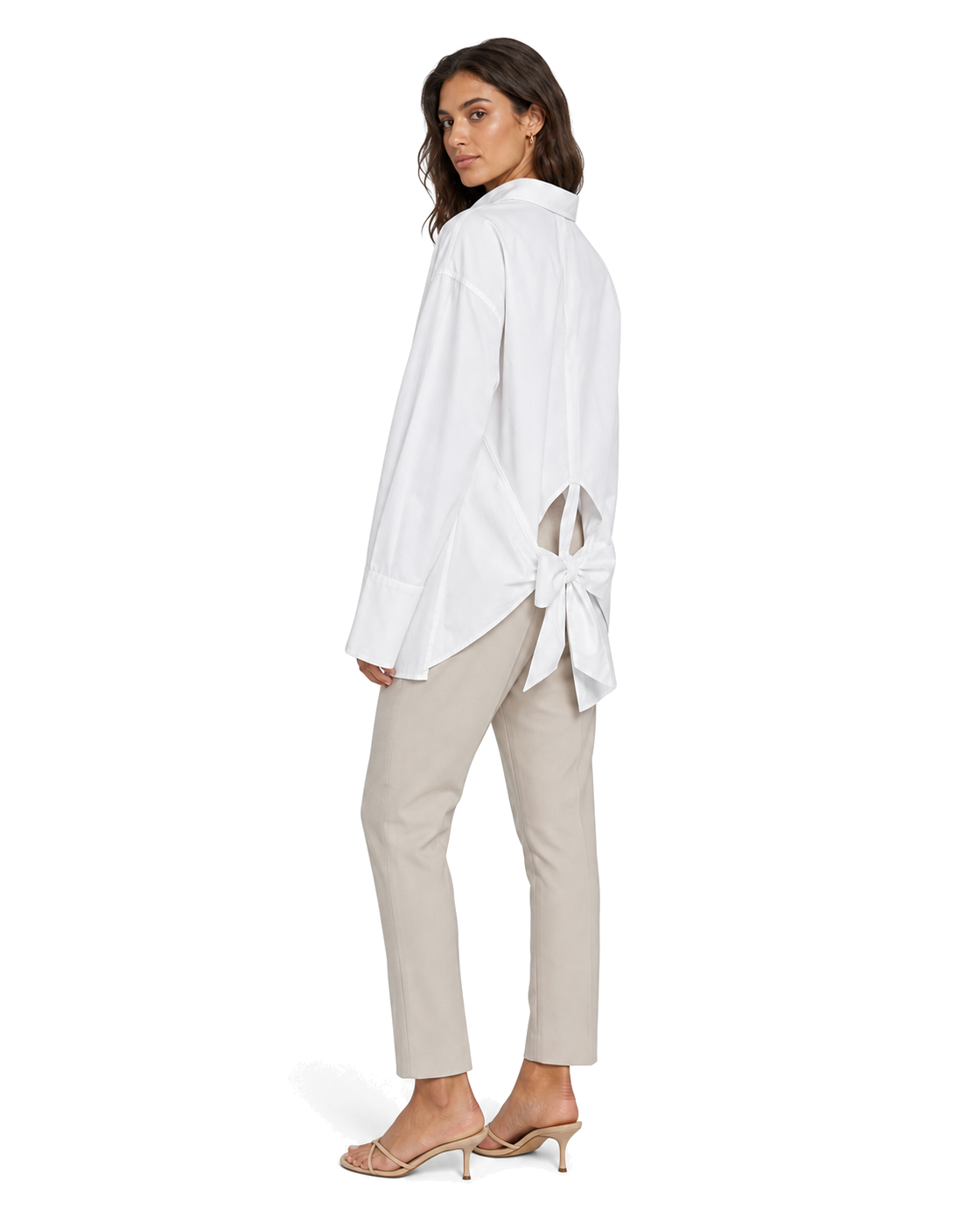 Good American POPLIN TIE BACK SHIRT - view 3