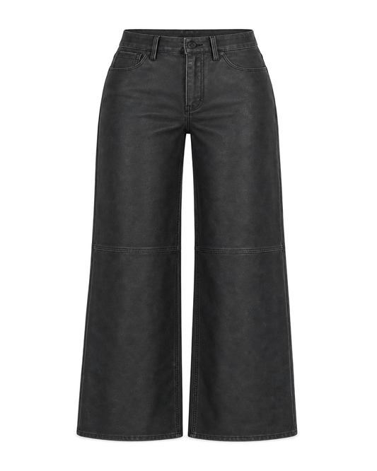 Good American GOOD SKATE FAUX LEATHER PANTS - view 1