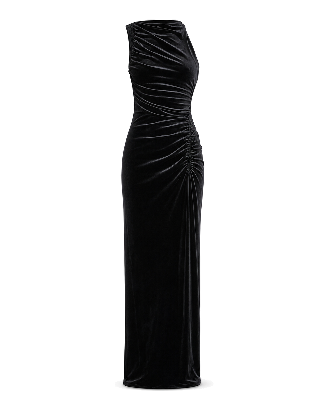 Good American VELVET HIGH NECK MAXI DRESS - view 1