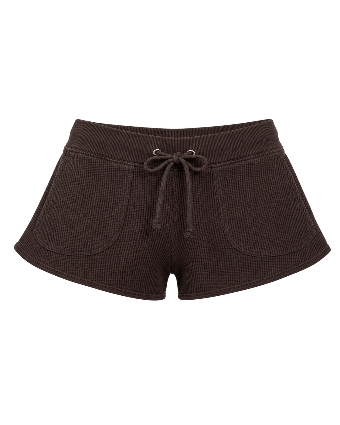 Frankie Bikini Noah Thermal Mini Shorts - Walnut - view 1