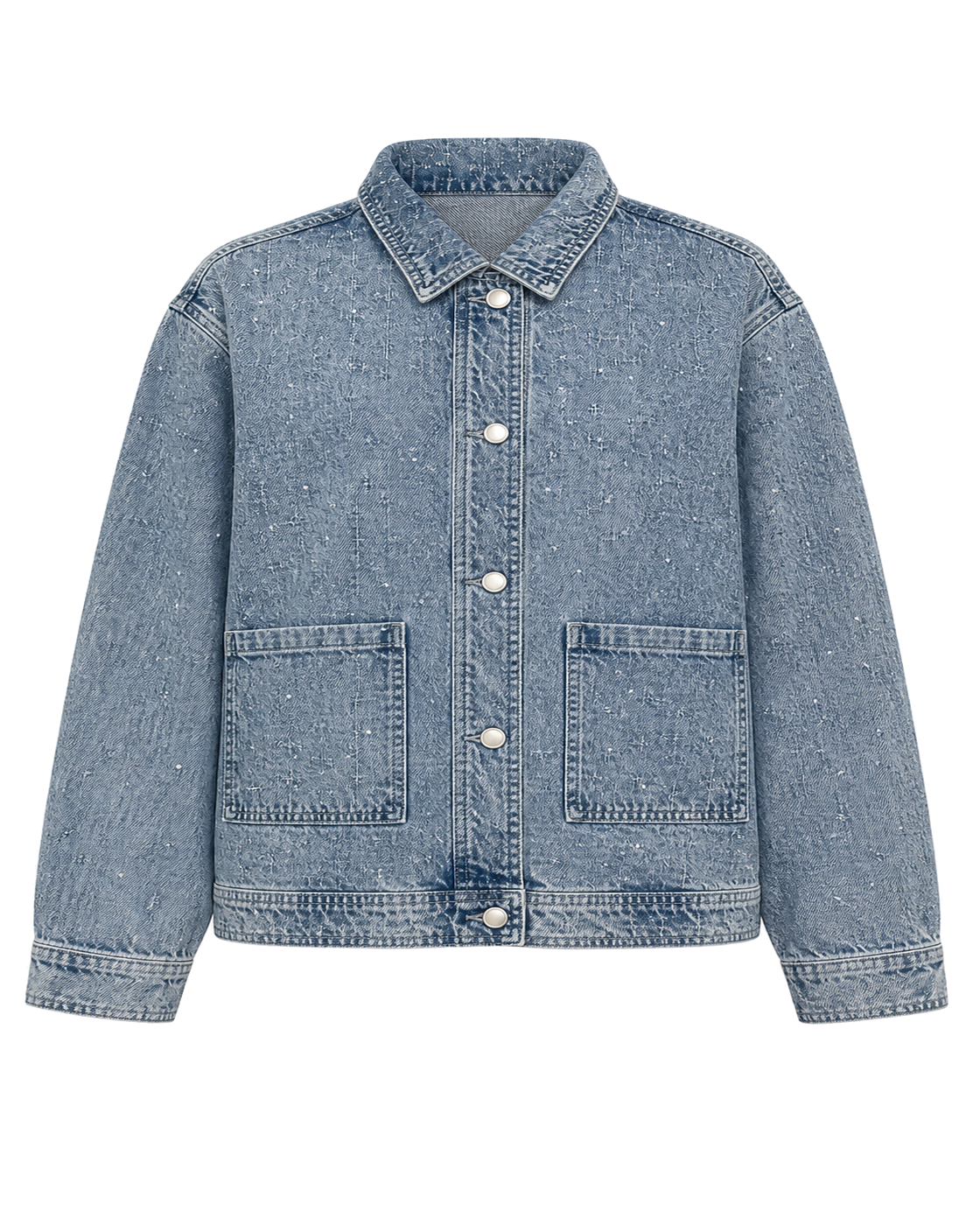 Good American CRYSTAL DENIM JACKET - view 1