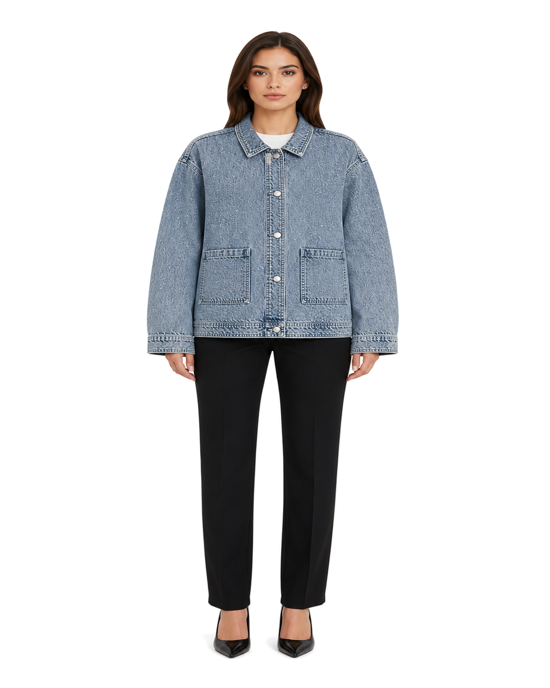 Good American CRYSTAL DENIM JACKET - view 3