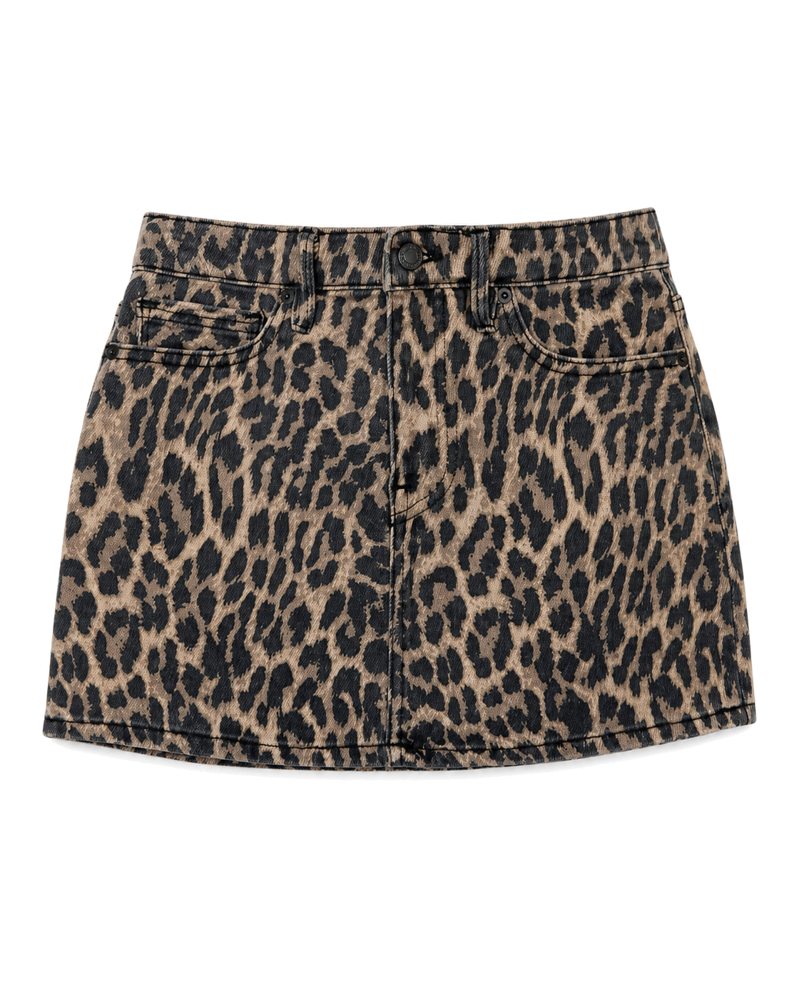Good American LEOPARD GOOD 90S MINI SKIRT - view 1