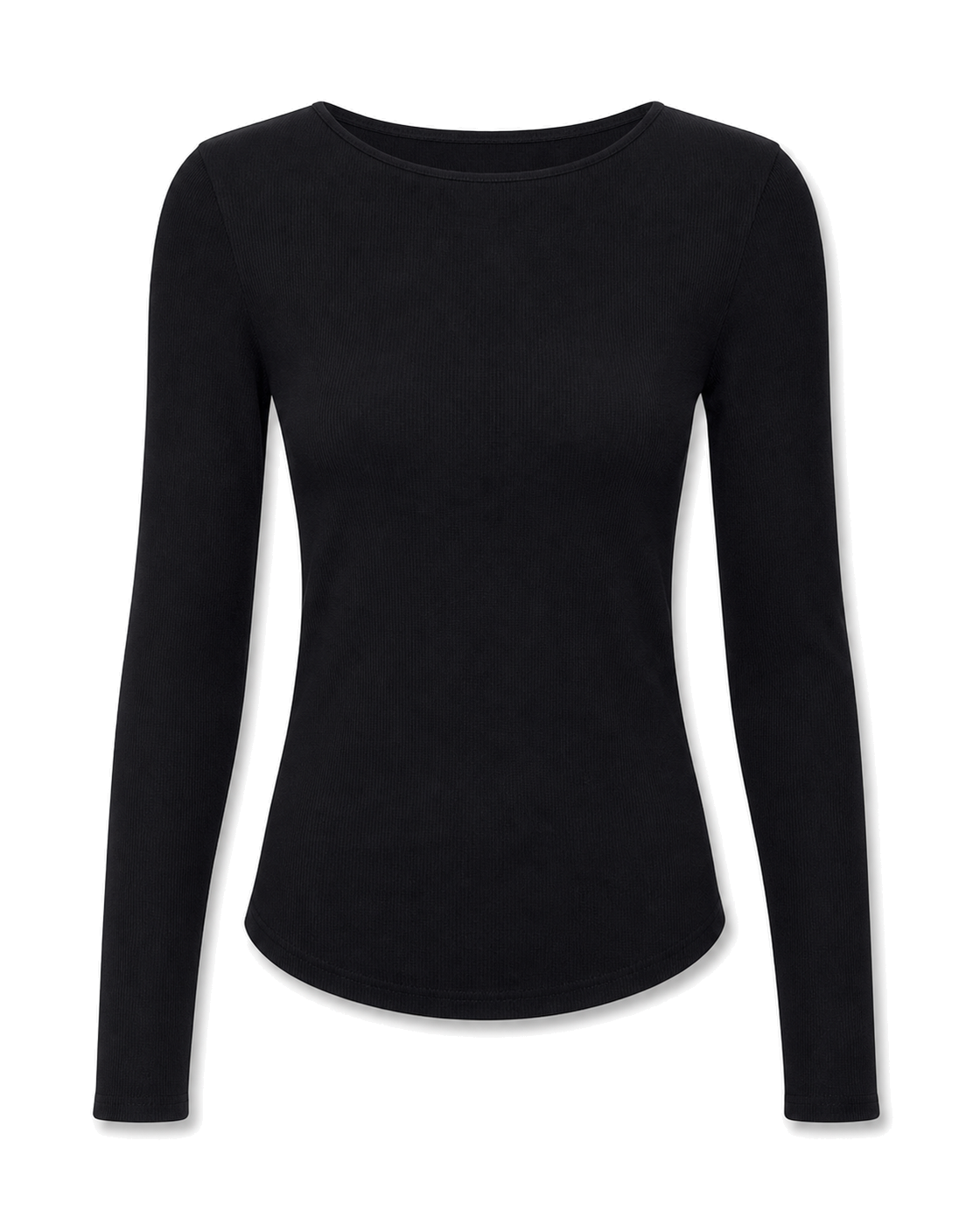 Bayse MYLES CREW NECK TOP - BLACK - view 1