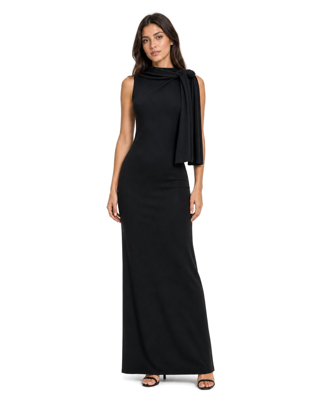 KHY Sueded Stretch Knotted Maxi Dress - view 3