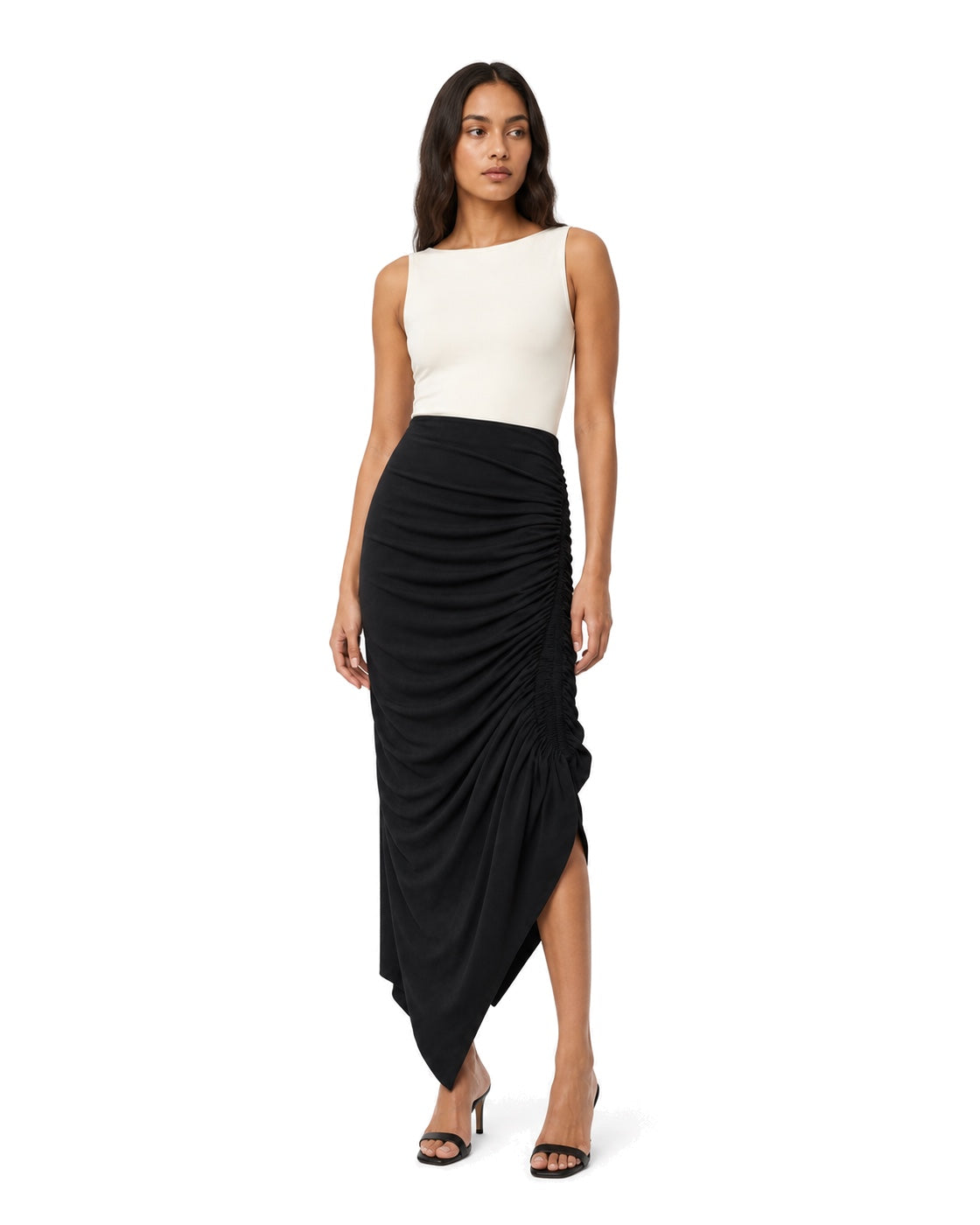 KHY Asymmetrical Ruched Skirt - view 3