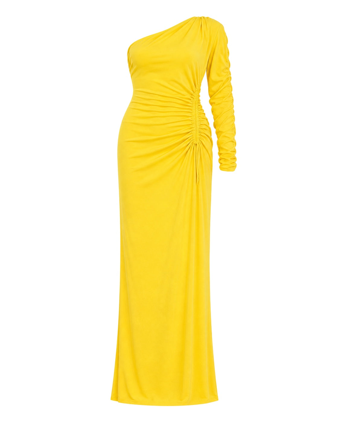 KHY One Shoulder Ruched Gown - view 1