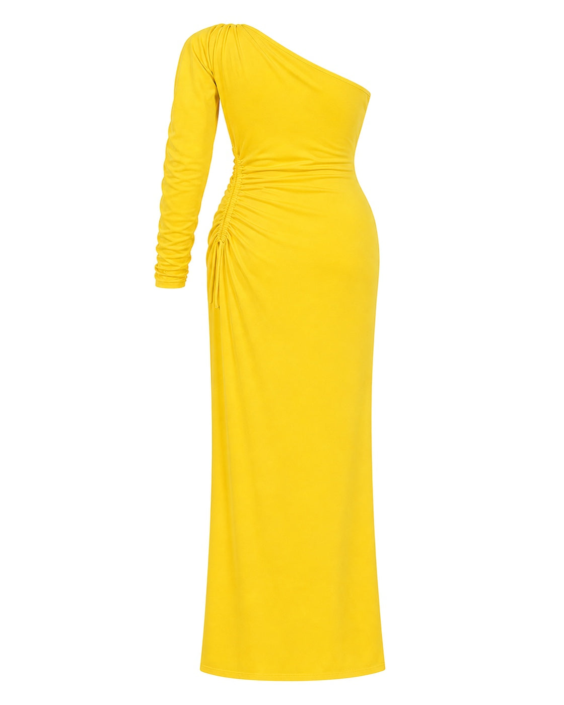 KHY One Shoulder Ruched Gown - view 2