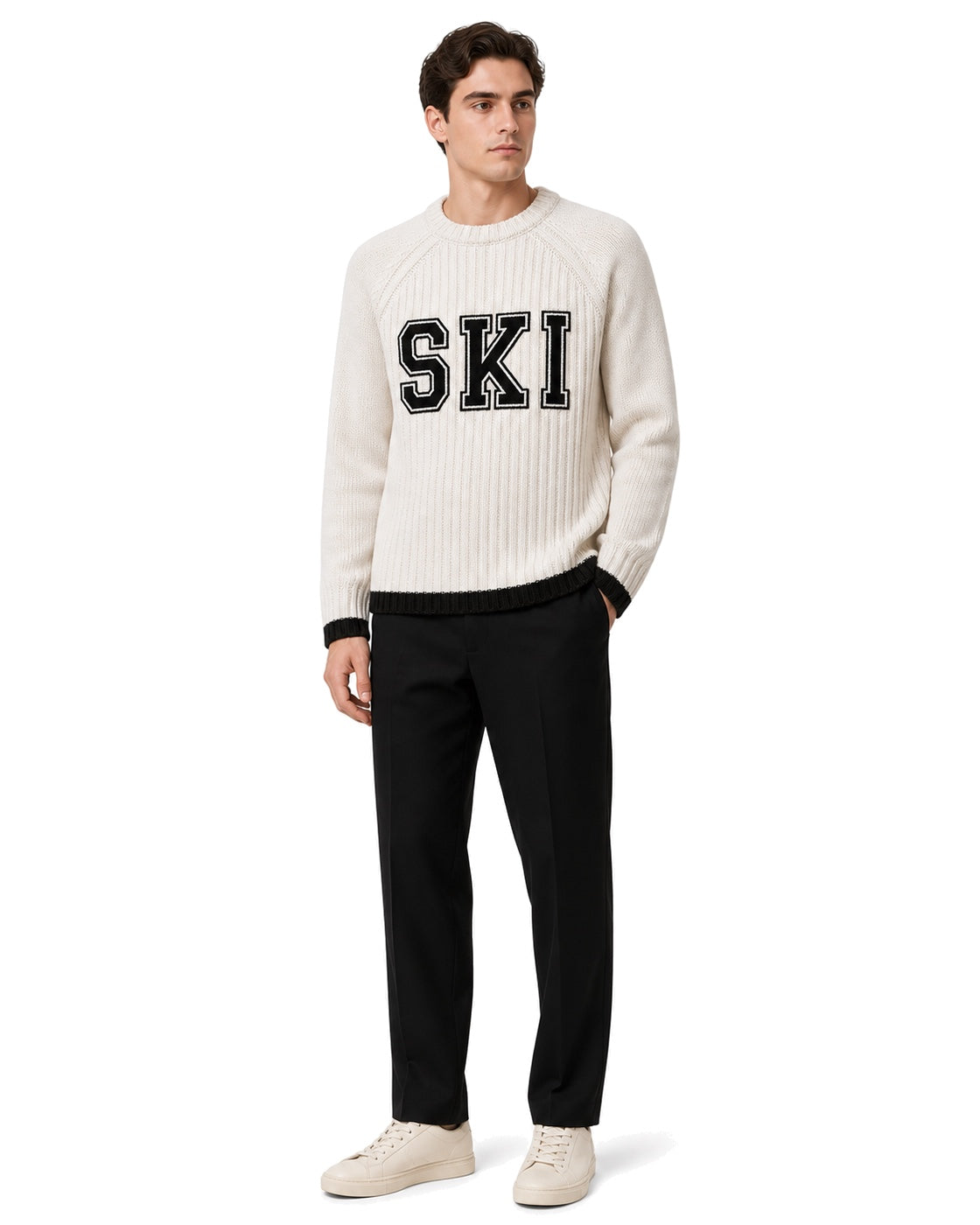 Cream and black sweater #ThierryMugler - view 3